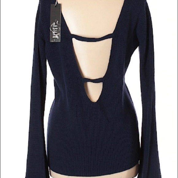 Asilio Large Knit Sweater & Cut Out Back NWT - Picture 2 of 2